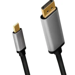 Kabel LogiLink USB-C till DisplayPort 4K/60Hz Aluminium 1,8 m