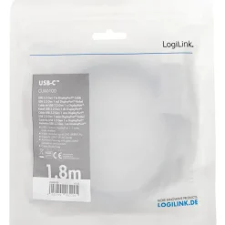 Kabel LogiLink USB-C till DisplayPort 4K/60Hz Aluminium 1,8 m