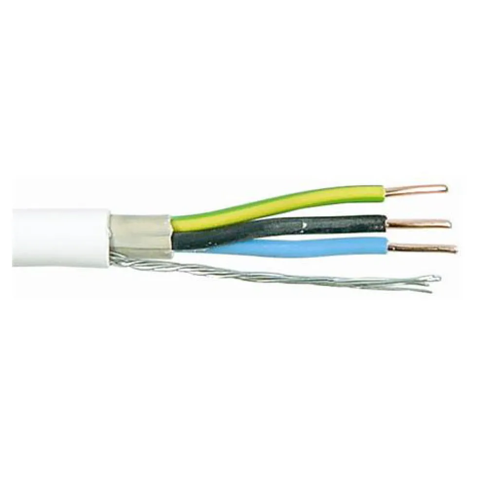 Kabel Malmbergs EKRK 3G1,5 Vit