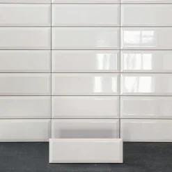 Kakel Arredo Metro Biselado Blank Vit 10x30 cm