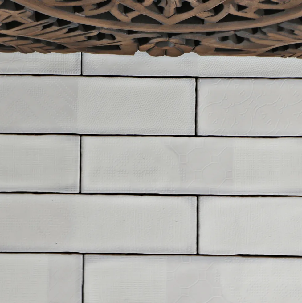 Kakel Tenfors Peronda Argila Pasadena Vit 7,5x30 cm