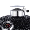 Kamadogrill Kamado Sumo Signature Pro Svart Keramisk Grill Rostfritt Stål med Optimerat Luftflöde