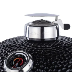 Kamadogrill Kamado Sumo Signature Pro Svart Keramisk Grill Rostfritt Stål med Optimerat Luftflöde
