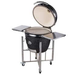 Kamadogrill Kamado Sumo Signature Pro Svart Keramisk Grill Rostfritt Stål med Optimerat Luftflöde