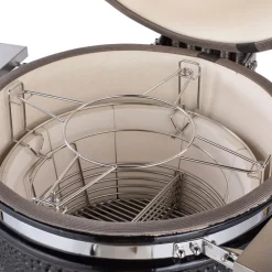 Kamadogrill Kamado Sumo Signature Pro Svart Keramisk Grill Rostfritt Stål med Optimerat Luftflöde