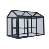 Kaninbur Hortus Svart 140 x 85 x 108 cm