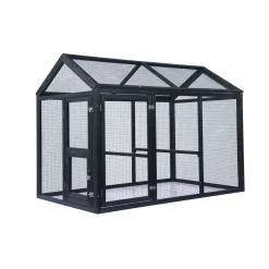 Kaninbur Hortus Svart 140 x 85 x 108 cm