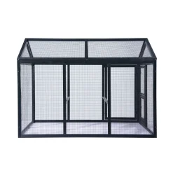 Kaninbur Hortus Svart 140 x 85 x 108 cm