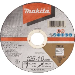 Kapskiva Makita E-03040 125x1,0x22,23 mm