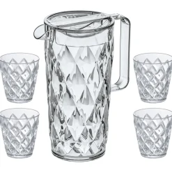 Karaff Inkl 4 Glas Koziol Crystal Set