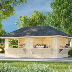 Kiosk Palmako Bianca 16,6 m2 Set 112