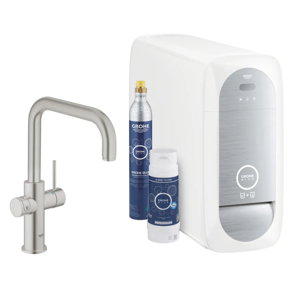 Köksblandare Grohe Blue Home U-pip Starter Kit Bluetooth