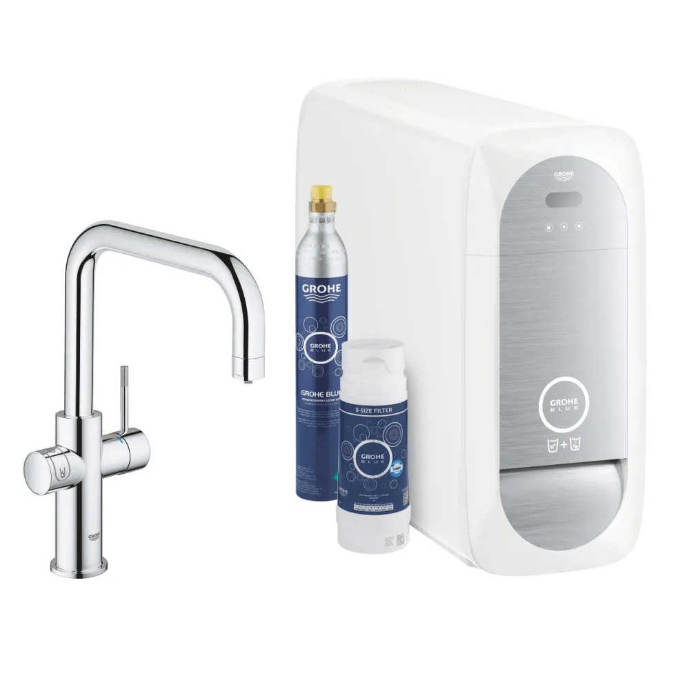 Köksblandare Grohe Blue Home U-pip Starter Kit Bluetooth