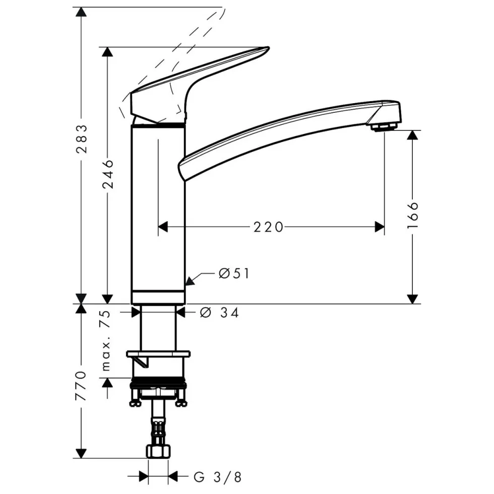 Köksblandare Hansgrohe Logis M31