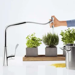 Köksblandare Hansgrohe Metris Select 320 med Utdragbar PipKrom