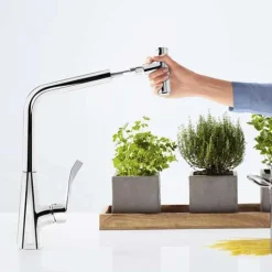 Köksblandare Hansgrohe Metris Select 320 med Utdragbar PipKrom