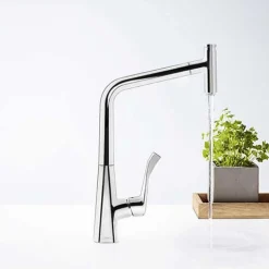 Köksblandare Hansgrohe Metris Select 320 med Utdragbar PipKrom