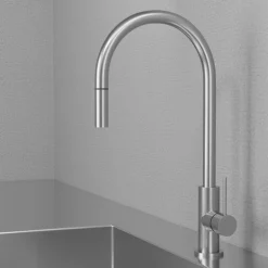 Köksblandare Scandtap Steel Accent med Utdragbar Pip