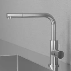 Köksblandare Scandtap Steel Accent 90