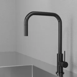 Köksblandare Scandtap Steel Accent Square med Utdragbar Pip