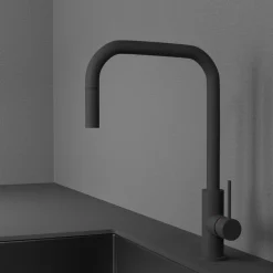 Köksblandare Scandtap Steel Accent Square med Utdragbar Pip