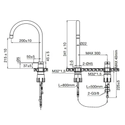 Köksblandare Scandtap Steel Harmonized K2