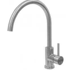 Köksblandare Strand Stainless Solid SO-1007E Rostfri Engreppsblandare Svängbar Pip