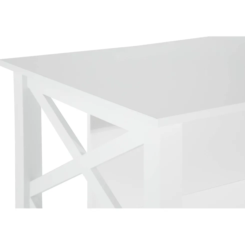 Köksö In Living Milla Vit MDF 135x80x90 cm Fristående med Förvaring