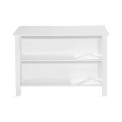Köksö In Living Milla Vit MDF 135x80x90 cm Fristående med Förvaring