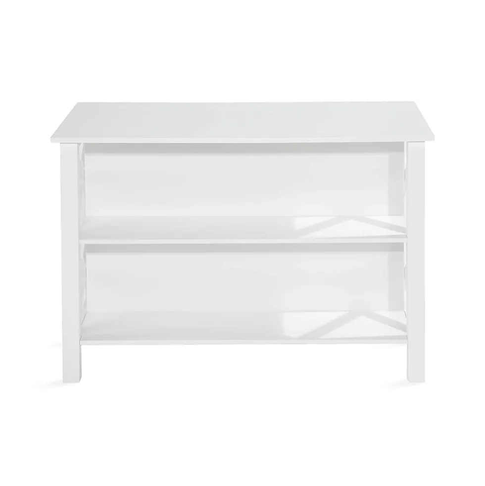Köksö In Living Milla Vit MDF 135x80x90 cm Fristående med Förvaring