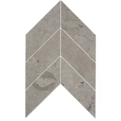 Klinker Bricmate J Chevron Norrvange Grey Left/Right 10x25 cm
