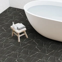 Klinker Ceramiche Keope Elements Lux Port Laurent Svart 15x15 cm