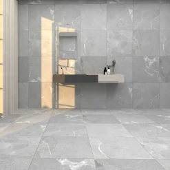 Klinker Coem Ceramiche Mea Lapis Grigio Grå Scuro 60x60 cm