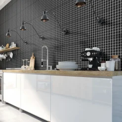 Klinkermosaik Arredo Titan Svart Matt 3x3 cm