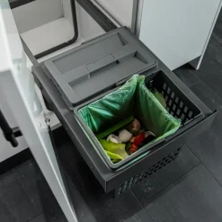 Källsorteringskärhållare Beslag Design Select Base Eco Mörkgrå
