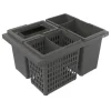 Källsorteringskärhållare Beslag Design Cube Basic 600 Eco Mörkgrå