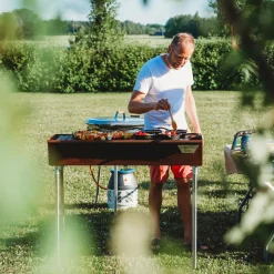 Kolgrill GrillSymbol Naked Chef XL i Cortenstål med Ventilationsgaller