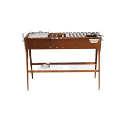 Kolgrill GrillSymbol Naked Chef XL i Cortenstål med Ventilationsgaller