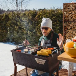Kolgrill GrillSymbol Naked Chef XS Cortenstål Bordsgrill