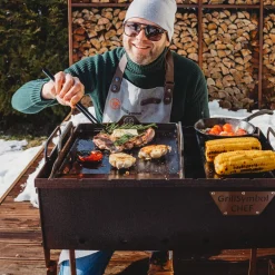 Kolgrill GrillSymbol Naked Chef XS Cortenstål Bordsgrill