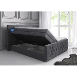 Kontinentalsäng Cloud47 Sängpaket Franco Lyx 180x200 med Förvaring och LED-belysning