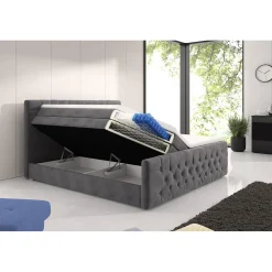 Kontinentalsäng Cloud47 Sängpaket Franco Lyx 180x200 med Förvaring och LED-belysning