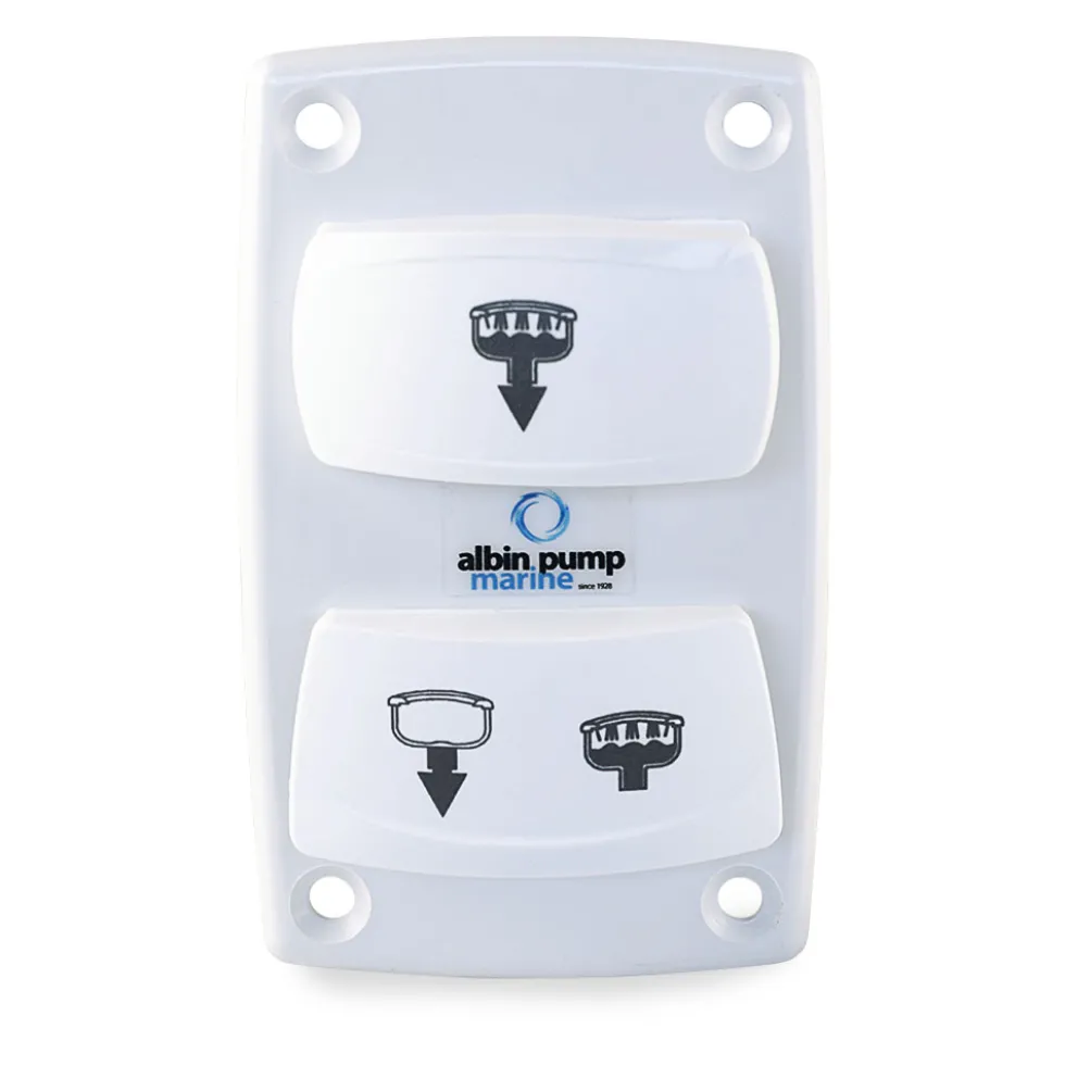 Kontrollpanel Albin Group Marine för Silent Elektrisk Toalett Rocker Switch