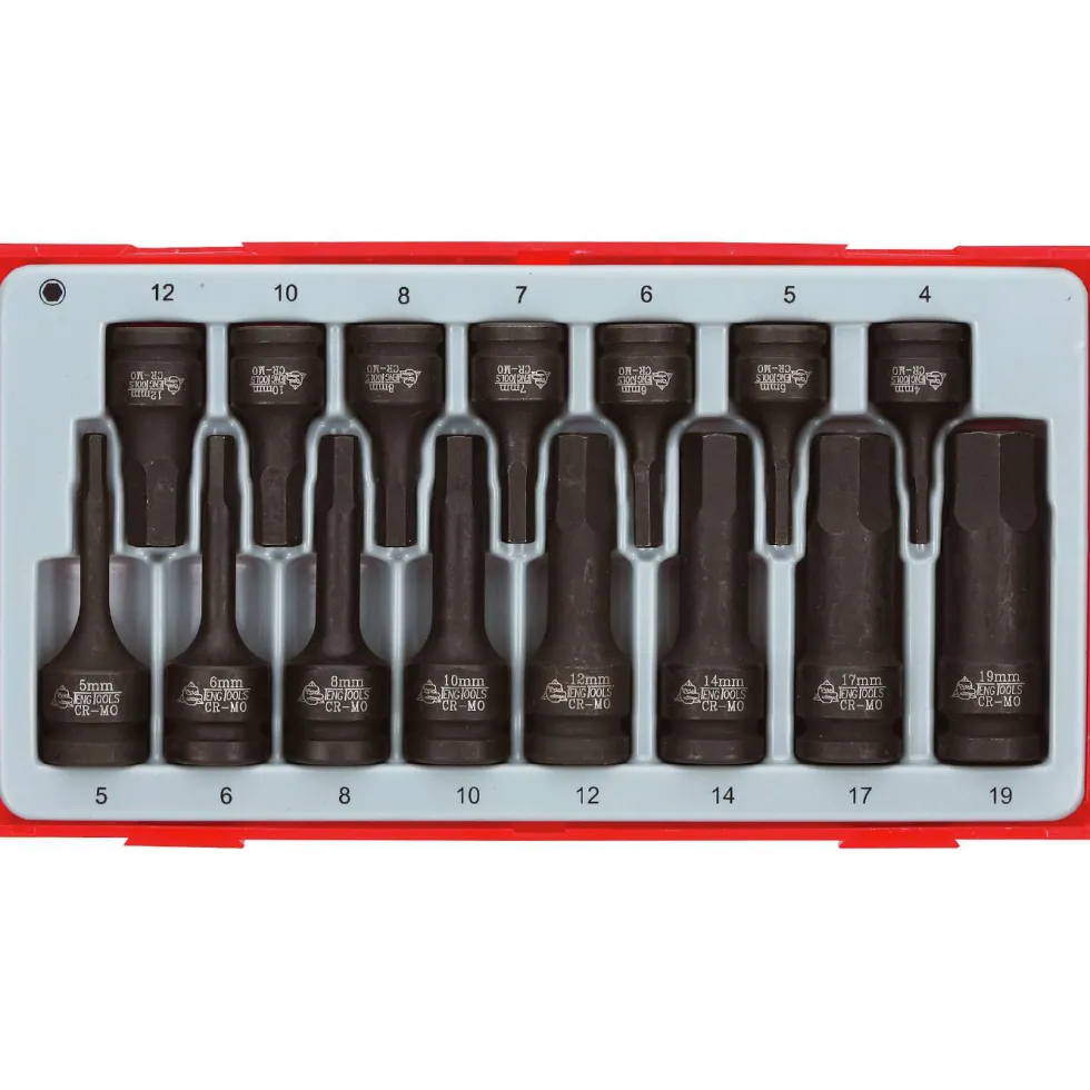 Krafthylsbitssats 15 delar (insex) för inv. sexkanthål Teng Tools TT9015HX