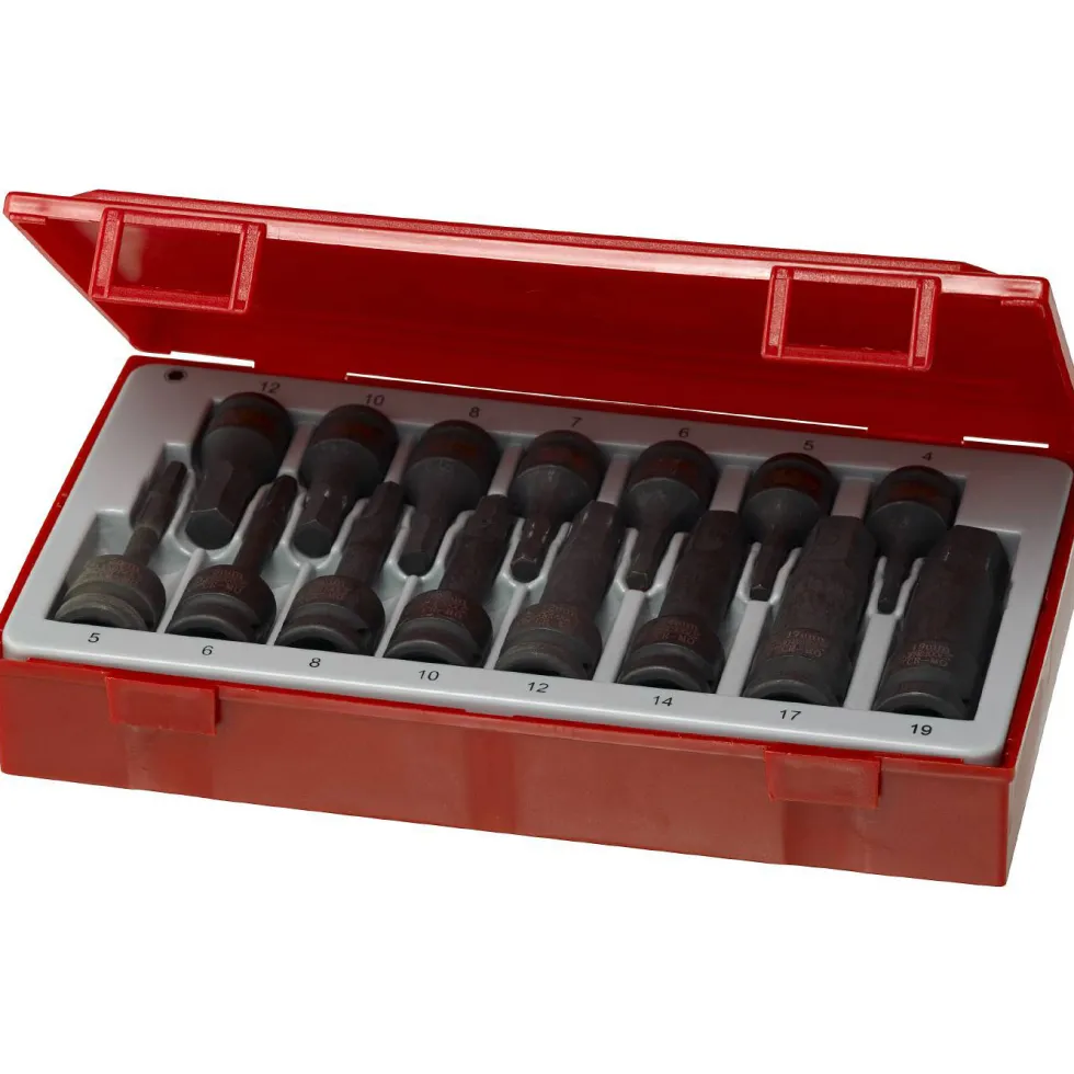 Krafthylsbitssats 15 delar (insex) för inv. sexkanthål Teng Tools TT9015HX