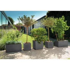 Kruka Deroma Millennium Antracit Fyrkantig 39 x 39 x 39 cm
