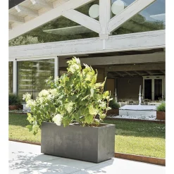 Kruka Deroma Millennium Antracit Rektangulär Med Hjul 99 x 38 x 39 cm