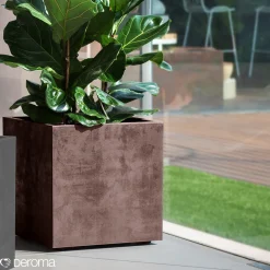 Kruka Deroma Millennium Brownstone Fyrkantig Med Hjul 48 x 49 x 49 cm