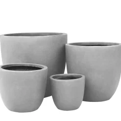 Kruka Lyfco Rund Ljusgrå 3-pack