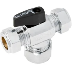 Kulventil Broen Ballofix 530 T-Ventil med Vred